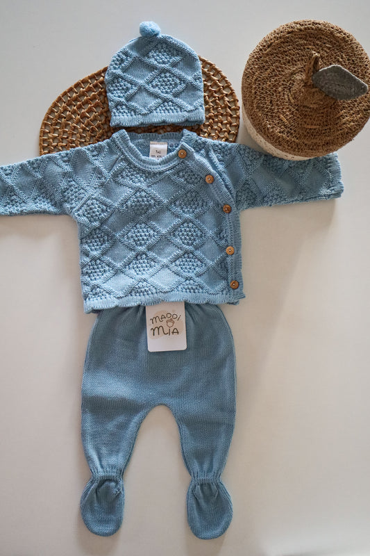 Conjunto saída do ninho azul