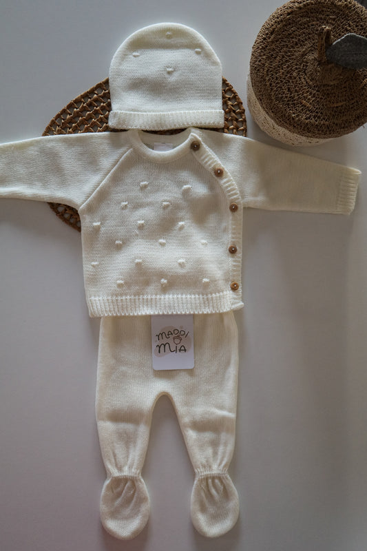 Conjunto saída do ninho branco