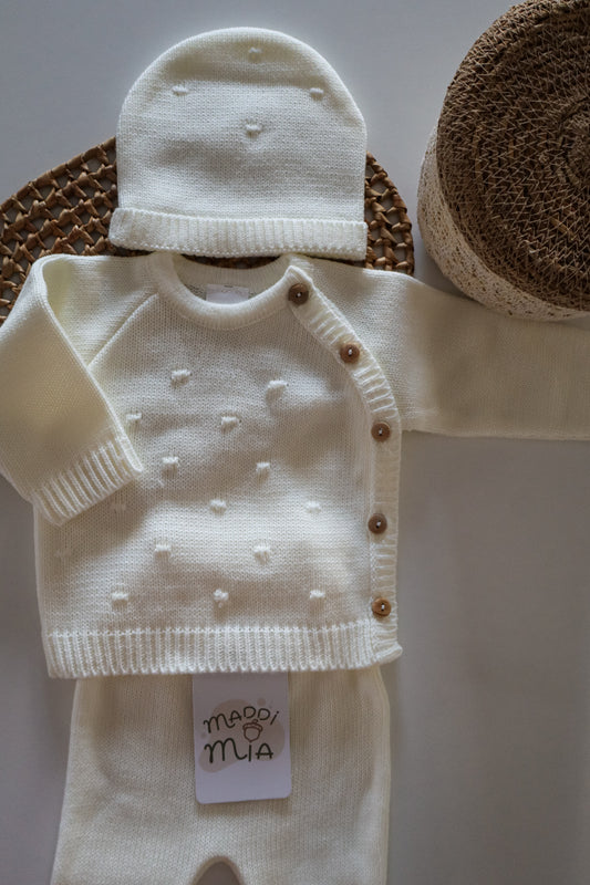 Conjunto saída do ninho branco